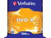 DVD-R VERBATIM 4.7GB X16 MATT SILVER (100 CAKE) (DAMAGED PACKAKING)