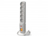 SURGE PROTECTOR ACAR F5 5M 5X FRENCH OUTLETS GREY