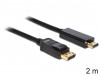 DISPLAYPORT(M) V1.1->HDMI(M) CABLE 2M BLACK DELOCK