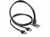 MINI PCIE CARD->USB PIN HEADER 19 PIN 3.0 + 2X USB-A 3.0 CABLE DELOCK