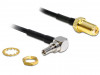 WLAN SMA(F)->CRC-9(M) ANTENNA ADAPTER ANGLED CABLE 20CM DELOCK