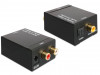 2X RCA(F)->DIGITAL TOSLINK(F) + COAXIAL(F) + POWER SUPPLY ADAPTER AUDIO CONVERTER DELOCK (DAMAGED PA