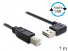 USB-A(M) ANGLED LEFT/RIGHT->USB-B(M) 2.0 CABLE 1M EASY-USB BLACK DELOCK