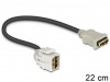 KEYSTONE MODULE HDMI(F)->HDMI(F) 250" WITH CABLE 22CM DELOCK