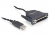 USB-A(M) 1.1->25PIN(F) ADAPTER CABLE 1.6M DELOCK