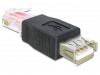 USB-A(F) 2.0->RJ45(M) ADAPTER BLACK DELOCK