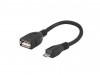 USB MICRO(M)->USB-A(F) 2.0 CABLE 0.15M OTG BLACK NATEC EXTREME MEDIA (BLISTER)