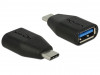 USB-C(M) 3.1 GEN 2->USB-A(F) ADAPTER BLACK DELOCK