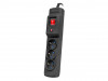 SURGE PROTECTOR ARMAC MULTI M3 5M 3X FRENCH OUTLETS BLACK