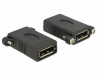DISPLAYPORT(F)->DISPLAYPORT(F) 1.1 ADAPTER PANEL MOUNT DELOCK
