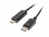 DISPLAYPORT(M) V1.1->HDMI(M) CABLE 1.8M BLACK LANBERG