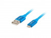 LIGHTNING(M)->USB-A(M) CABLE 1.8M BLUE PREMIUM LANBERG