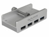 USB 3.0 HUB DELOCK 4-PORT WITH SCREW GREY