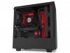 PC CASE NZXT H510I MIDI TOWER BLACK-RED WINDOW (DAMAGED PACKAKING)