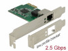 NETWORK CARD DELOCK PCI-E 1X RJ45 2.5GB LOW PROFILE
