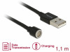 MAGNETIC CABLE WITHOUT CONNECTOR 2.0 1.1M BLACK DELOCK