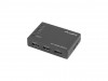 SWITCH VIDEO LANBERG 5X HDMI BLACK + MICRO USB PORT + REMOTE CONTROLLER