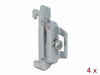 DIN RAIL END CLAMP STAINLESS DELOCK STEEL SCREWABLE 4 PIECES