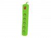 SURGE PROTECTOR NATEC BERCY 400 1.5M 5X FRENCH OUTLETS GREEN