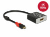 USB-C(M)->HDMI(F) ADAPTER 4K 60HZ (THUNDERBOLT 3/DISPLAYPORT ALT MODE) ACTIVE BLACK DELOCK