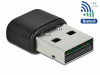 WIRELESS NETWORK CARD USB DELOCK AC-433 DUAL BAND 2.4/5 GHZ BLUETOOTH 4.2 2X INTERNAL ANTENNA