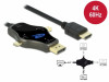 USB-C+MINI DISPLAYPORT+DISPLAYPORT->HDMI 3IN1 CABLE 4K 60HZ 1.75M BLACK DELOCK