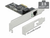 PCI EXPRESS CARD X1->1X RJ45 LAN 2.5GB LOW PROFILE DELOCK