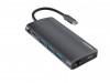 MULTIPORT NATEC FOWLER 2 USB-C->3X USB 3.0, HDMI 4K, RJ45, USB-C, SD, MICRO SD