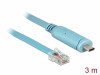 USB-C(M) 2.0->SERIAL RJ45 (RS-232) ADAPTER CABLE 300CM BLUE DELOCK