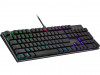 GAMING KEYBOARD COOLER MASTER SK652 US LAYOUT RGB BACKLIGHT LOW PROFILE MECHANICAL SWITCH RED